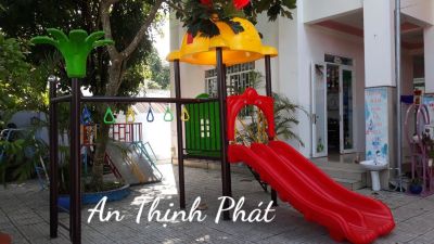 Bộ Cầu Trượt 1 Mái Thỏ mã Sản Phẩm : TP1002