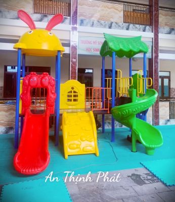 Bộ cầu trượt 2 mái  Mã SP: TP2001